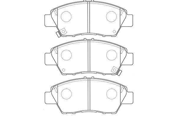 KAVO PARTS Комплект тормозных колодок, дисковый тормоз BP-2058